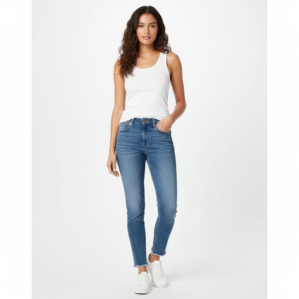 Madewell 9" High-Rise Skinny Crop Jeans Raw Hem 27